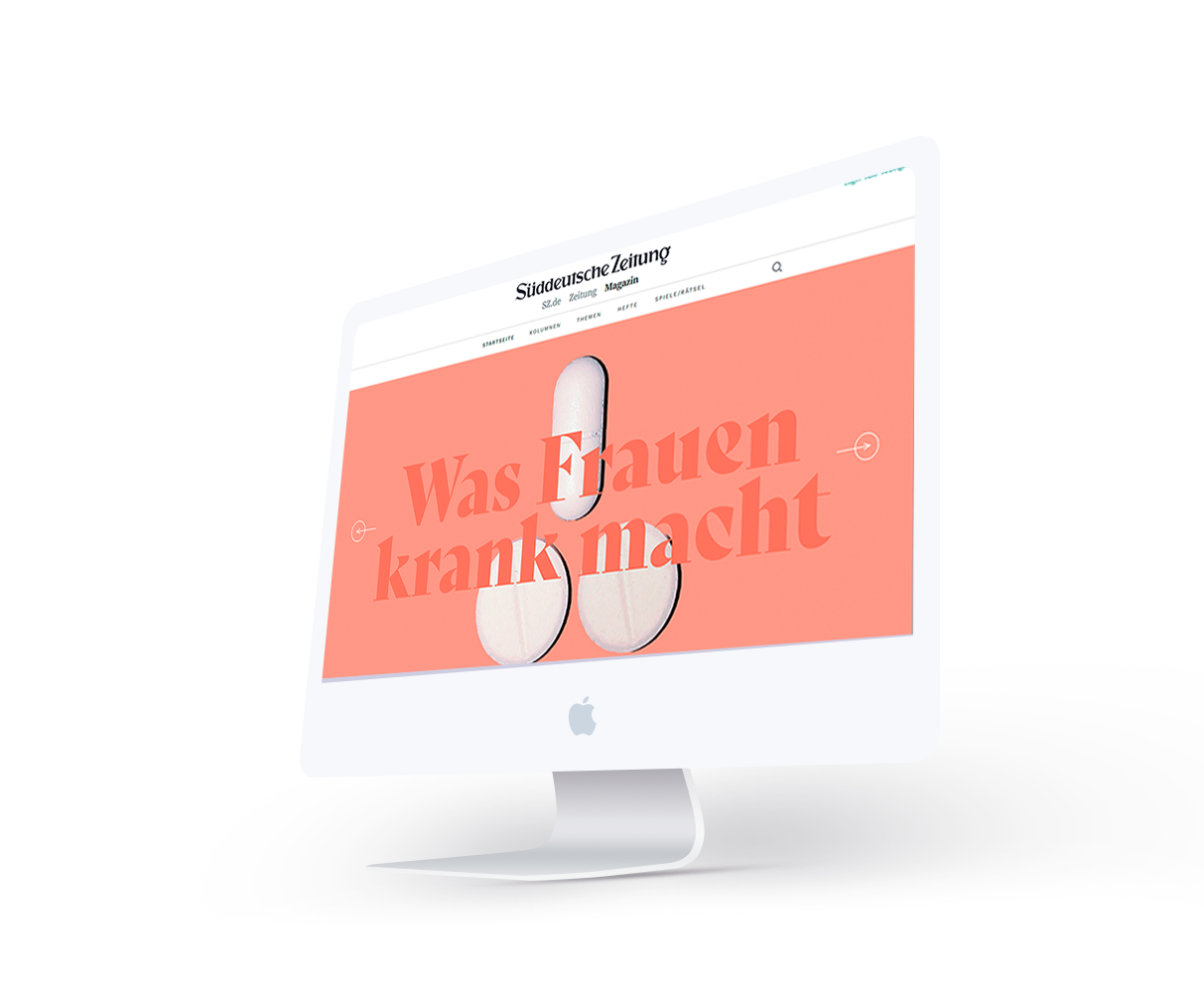 Monitor displaying frontpage